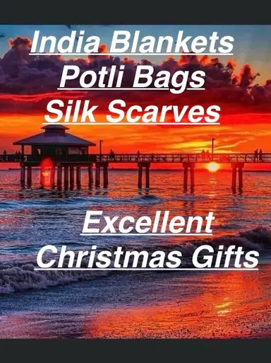 Finally Got The India Blankets~Handful Of Silk Scarves & Potli Bags Left
