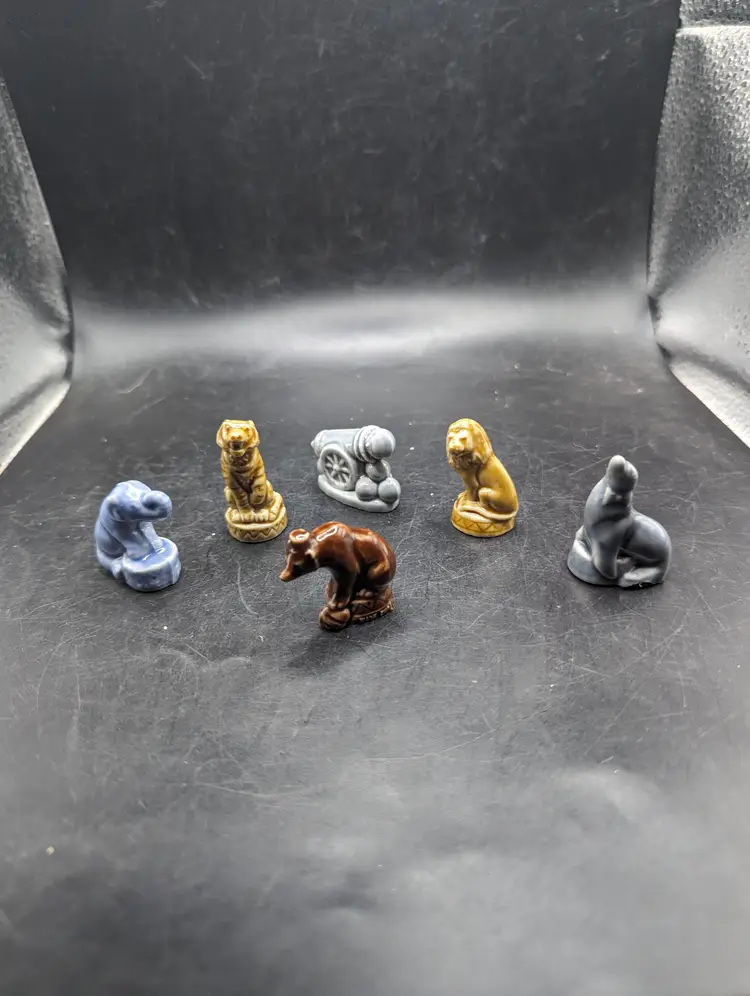 Vintage Wade Whimsies Circus Animal Figurine Set Of 6
