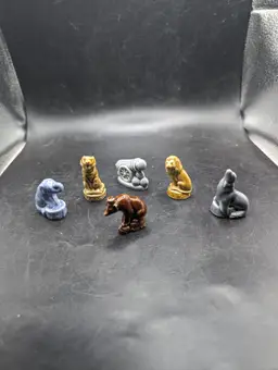 Vintage Wade Whimsies Circus Animal Figurine Set Of 6