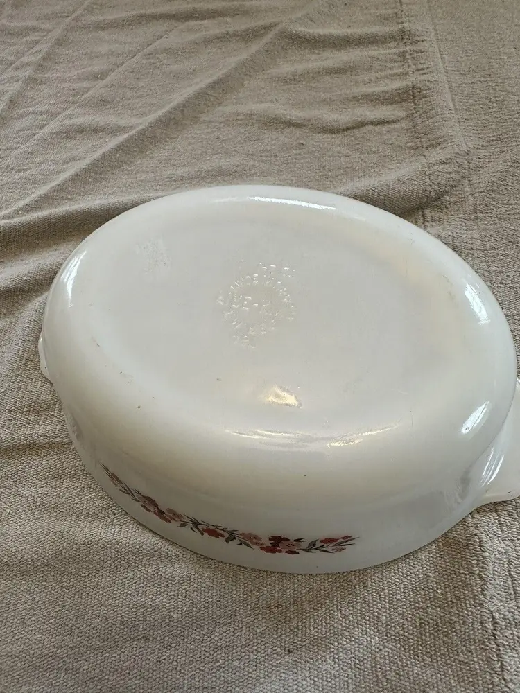 Vintage Fire King Primrose 1 1/2 Qt oval Casserole Dish 467