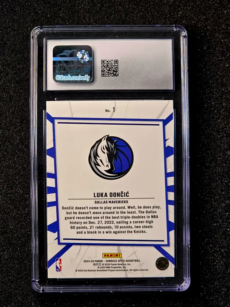 2023 Donruss Optic My House Luka Doncic #1 Gem Mint CGC 10