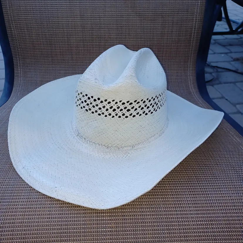 Vintage STETSON Handwoven Formosan Western Cowboy Hat  7 1/8 Mens