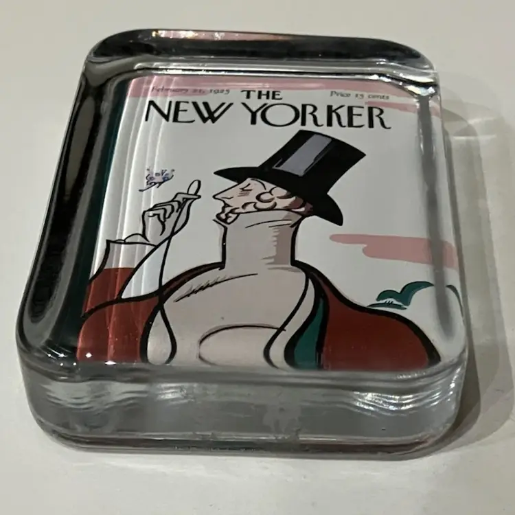 The New Yorker Glass Paperweight