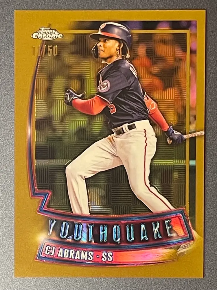 2023 Topps Chrome CJ Abrams Youthquake SP Gold /50