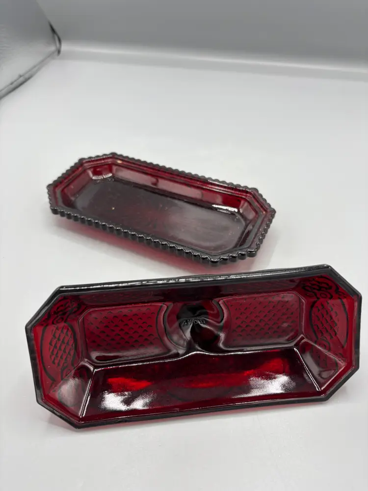 Cape Cod Ruby butter dish