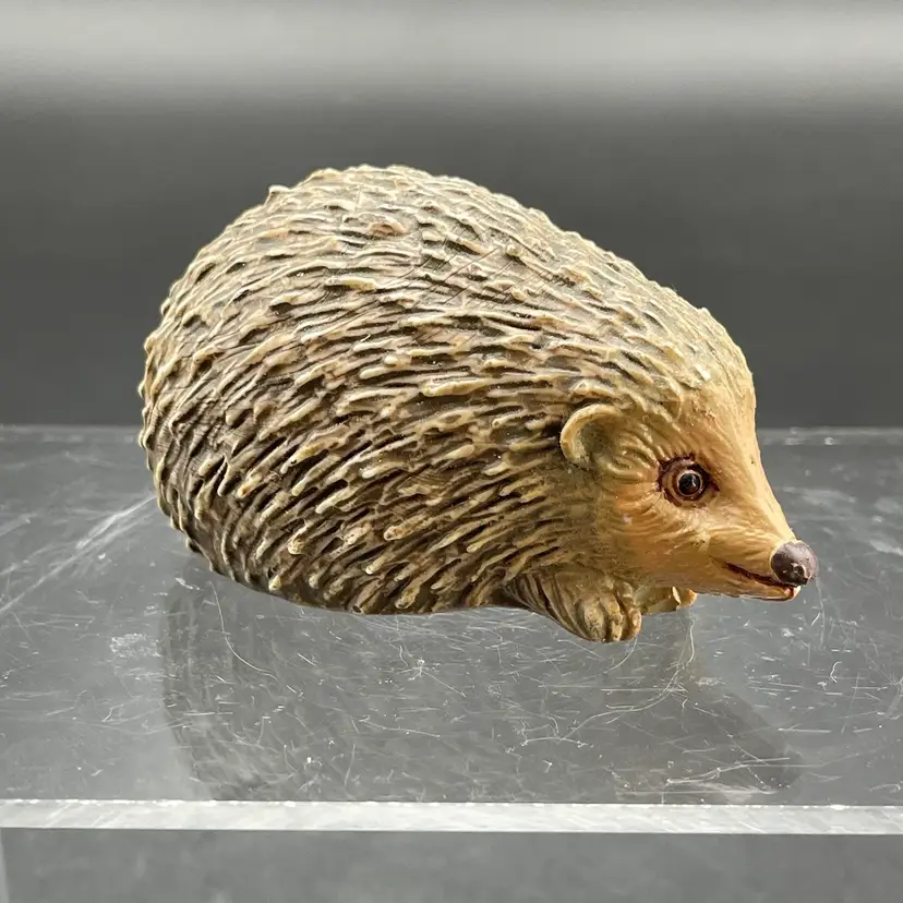 Hedgehog Porcupine PVC Figurine Small Toy Animal Countryside Animal