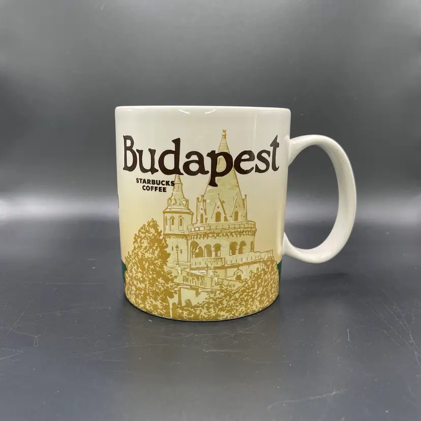 Starbucks Budapest Hungary Global City Icon Ceramic Coffee Mug Cup Drinkware