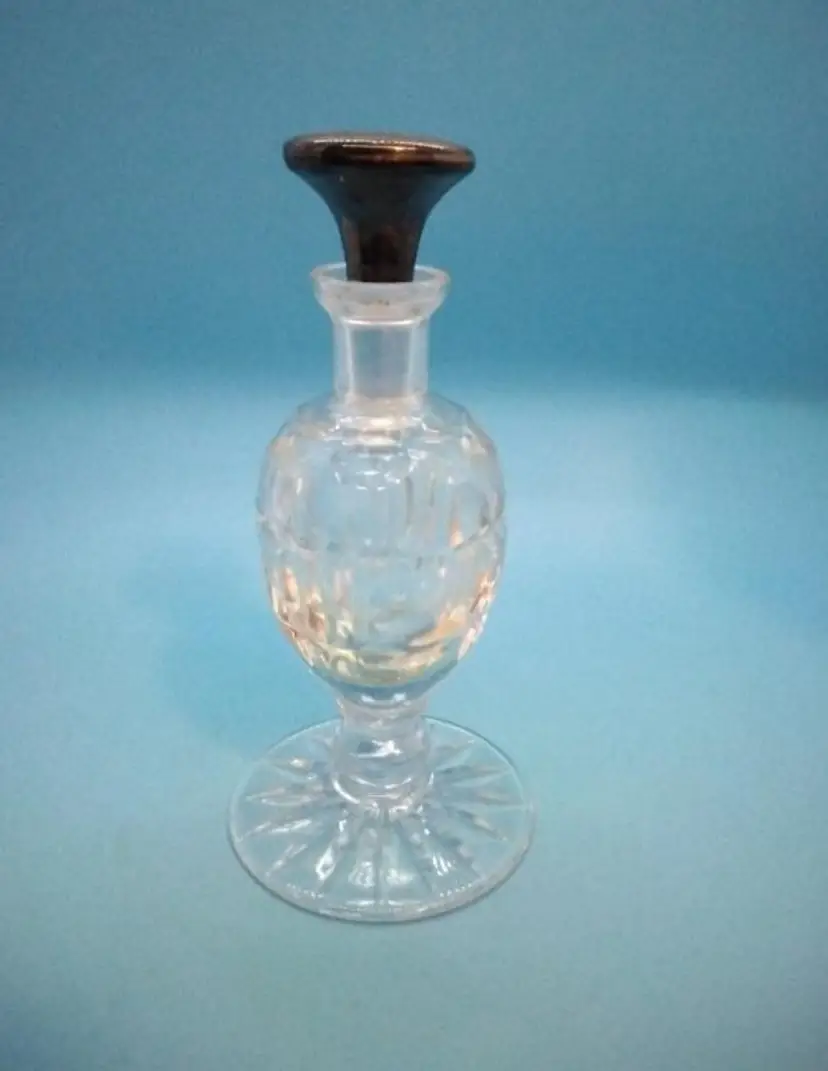 Vintage Crystal Perfume Bottle with Stopper