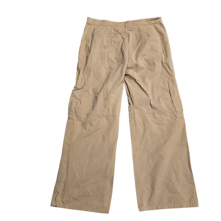 Elodie Women's Khaki Cargo Pants Size XL Pockets Utility Style Trousers Wide Leg