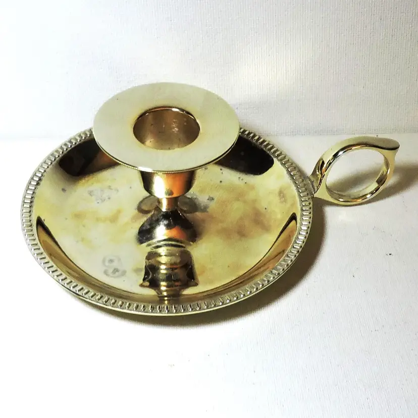 Vintage Silverplate Candleholder Japan Tarnish Resistant Home Decor