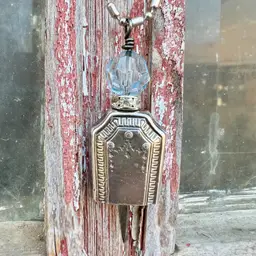 Knife Handle Fairy Bell Necklace Silver Plate 2.5” With 30” Ball Chain