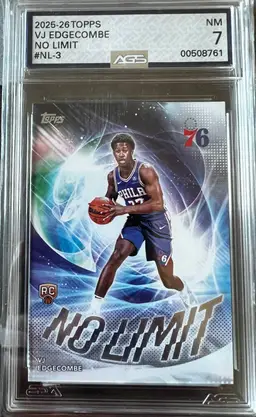 VJ Edgecombe 2025-26 Topps No Limit #NL-3 AGS 7
