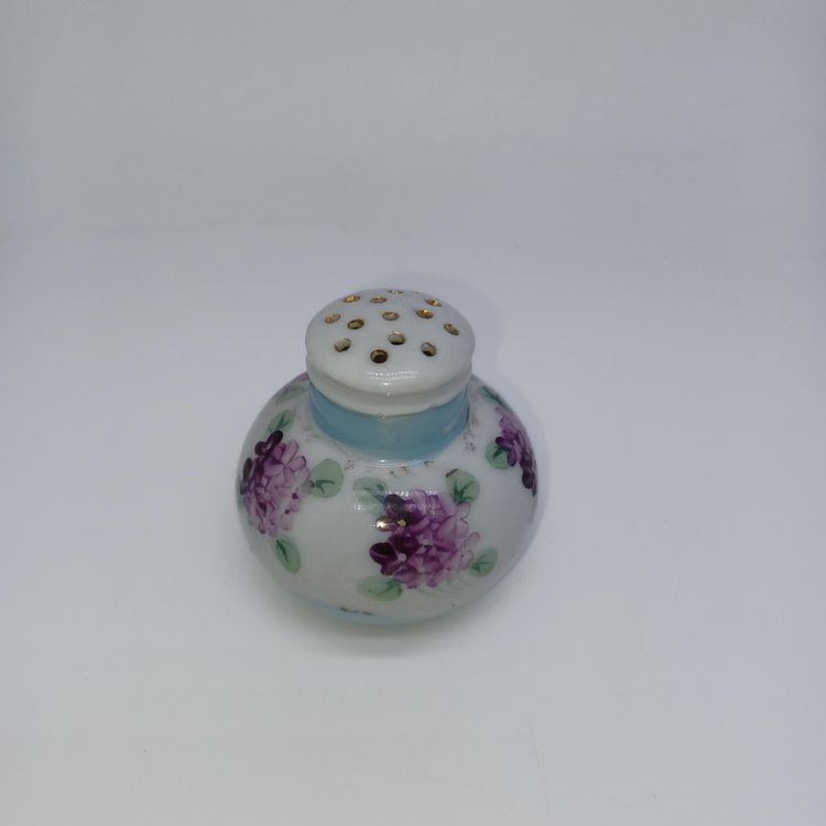 Antique Handpainted Nippon Salt Shaker Antique Floral Nippon Porcelain