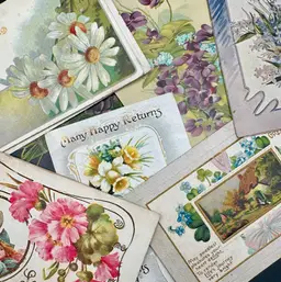 #05 - Pick 2 FLORAL! Antique/Vintage Postcards