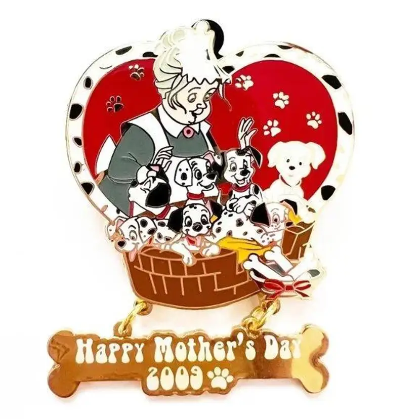 Disney Cast Exclusive Mother's Day Nanny 101 Dalmatians 7 Puppies Limited Edition