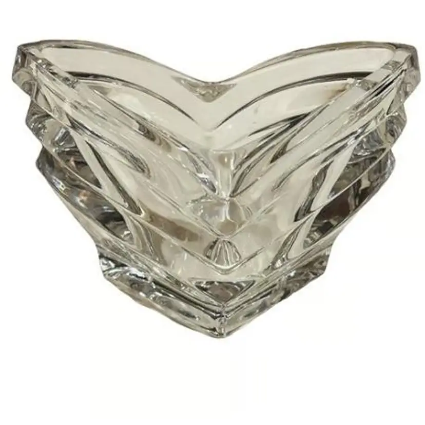 Mikasa Art Deco Tulip Crystal Votive Candle Holder 3 1/4” Tall