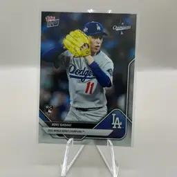 Roki Sasaki Dodgers World Series Team Set SO