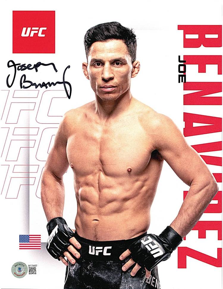 Joe Benavidez UFC Autograph 8.5x11 Photo Beckett Authentic Signed