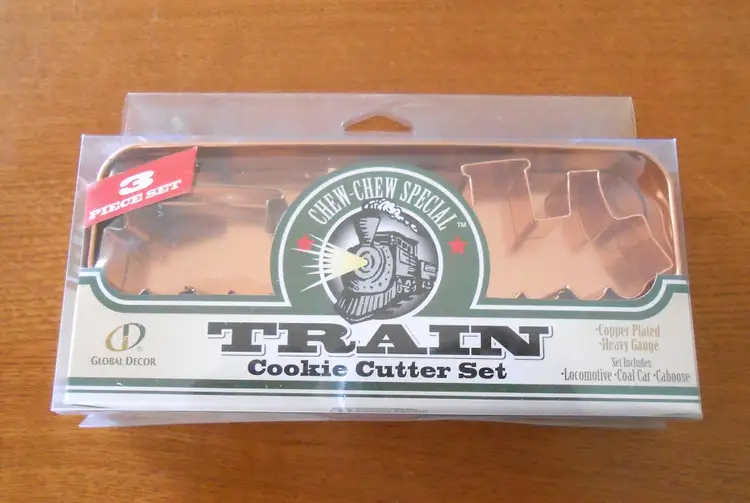 Global Decor Chew Chew Special Train Cookie Cutter 3 Piece Set