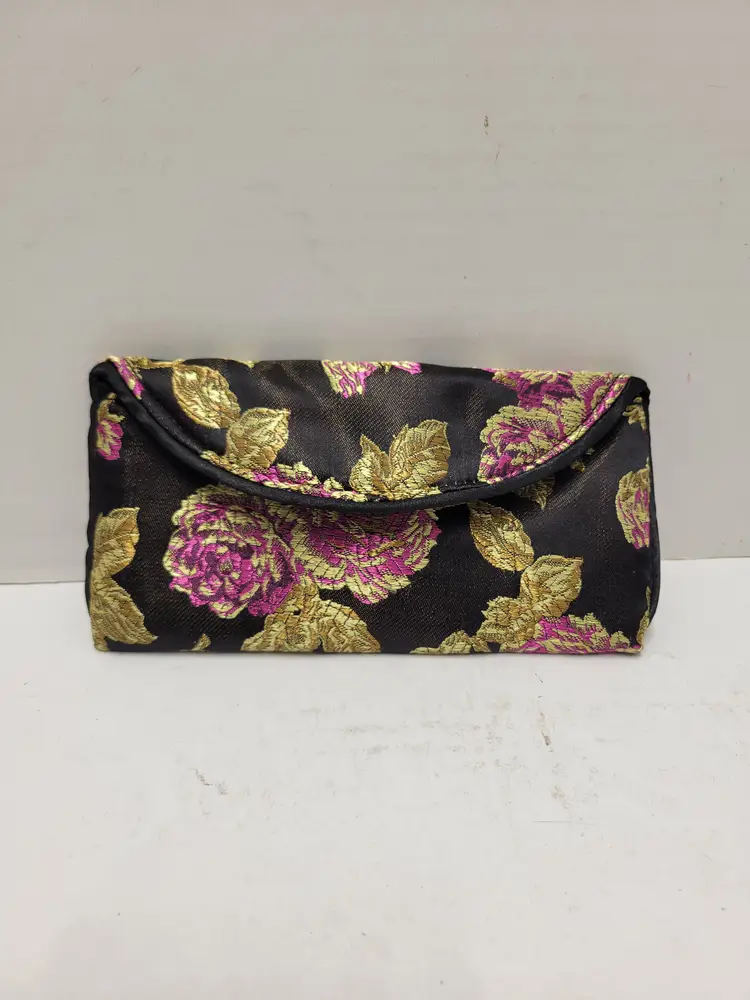 Hopeless Romantic Travel Pouch Case Floral  Accessories Jewelry Makeup Vtg