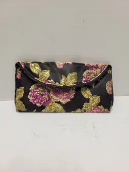 Hopeless Romantic Travel Pouch Case Floral Accessories Jewelry Makeup Vtg