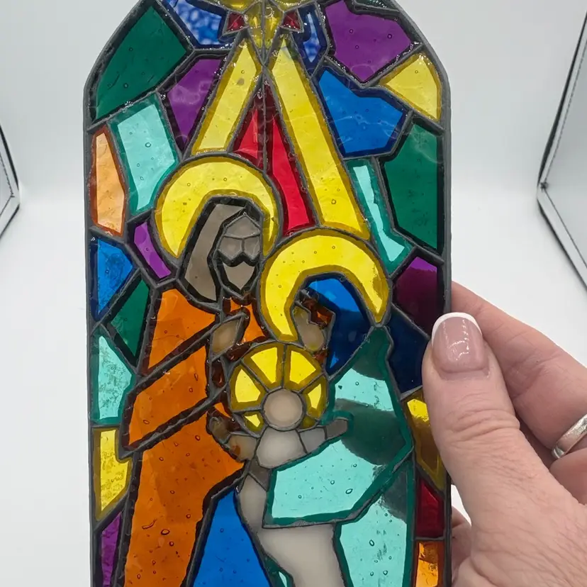 Vibrant & Colorful Stained Glass Sun Catcher