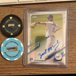 Zach McKinstry
2021 Topps Chrome RC auto Los Angeles Dodgers