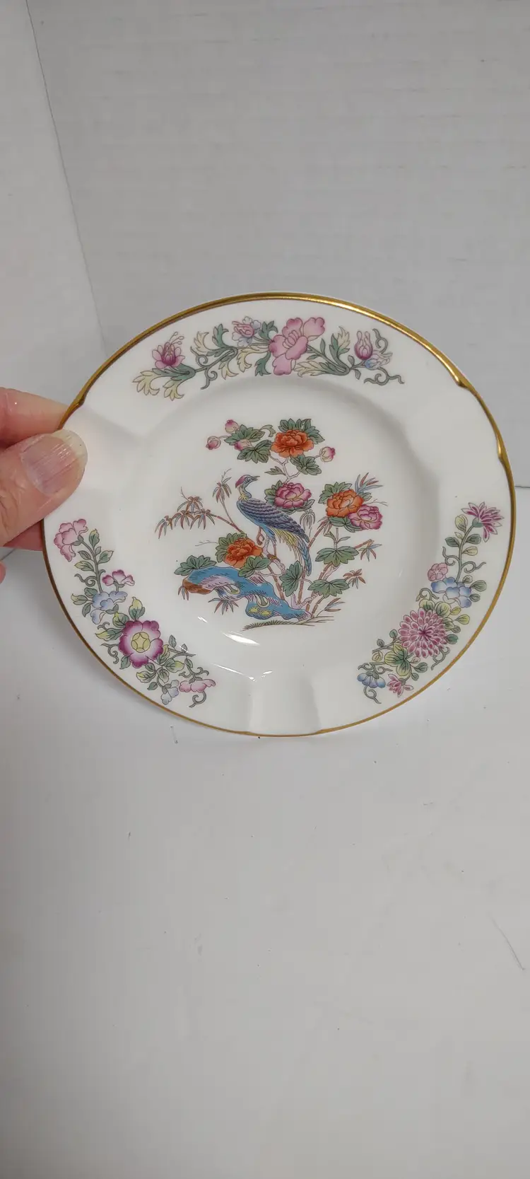 WEDGEWOOD Kutani Crane Ashtray Bone China