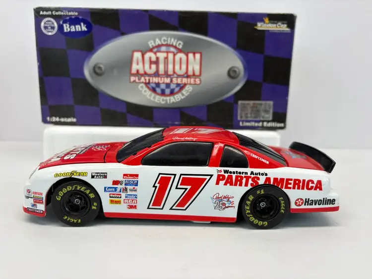 Darrell Waltrip # 17 Race Car Bank 1:24 Scale