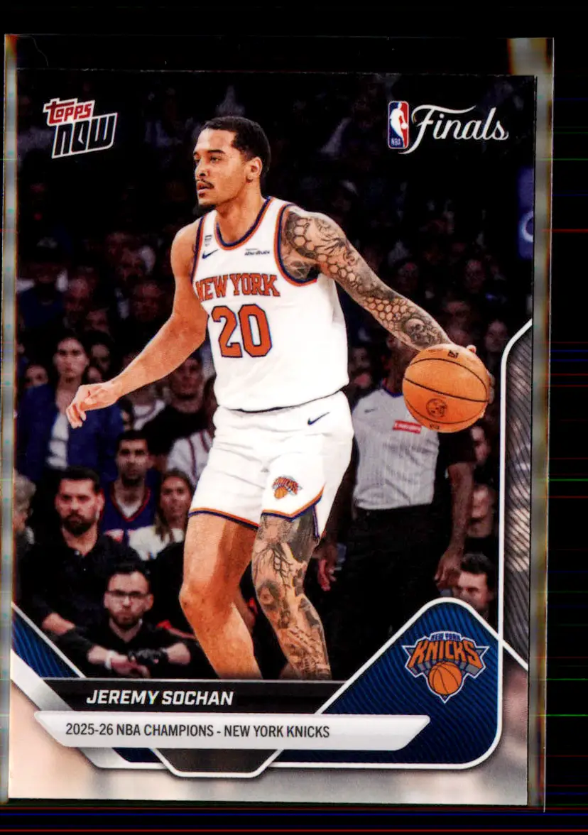Jeremy Sochan 2026 Topps Now NBA Champions New York Knicks #C15 - New York Knicks - (2-128)