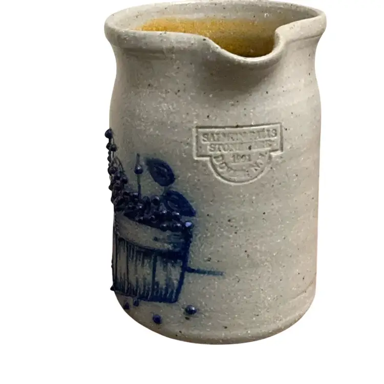 Salmon Falls Stoneware Salt Glazed Creamer/Small Pitcher