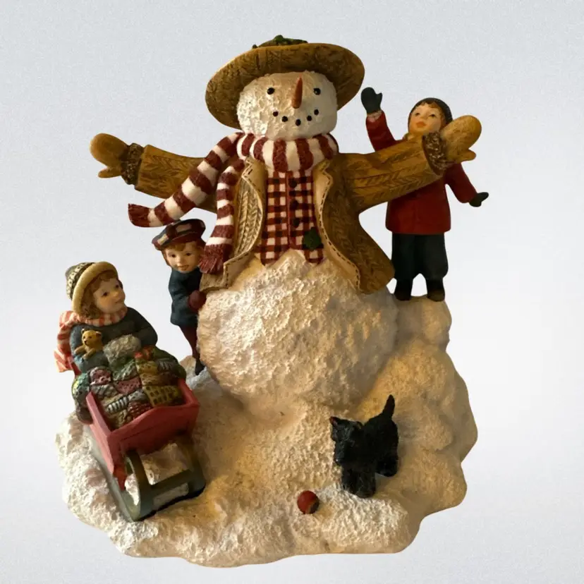 1998 Weekend Play-Sherri Buck Baldwin 1st Edition #4 Snowman-Christmas Figurine