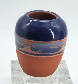 Native American Sioux Pottery Signed J. High Elk Sioux