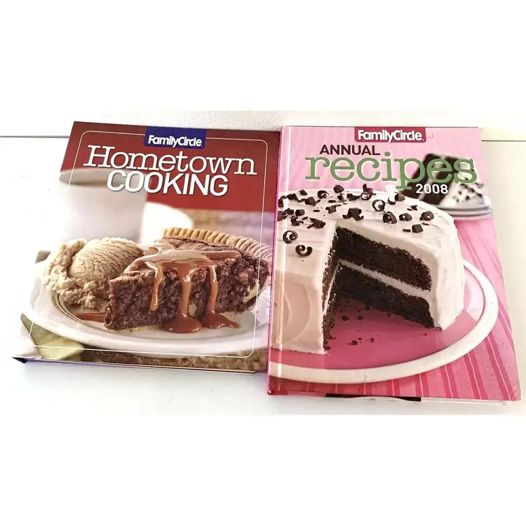 2 Family Circle Cookbooks Hometown Cooking Spiral Bound 2008 Annual Recipes