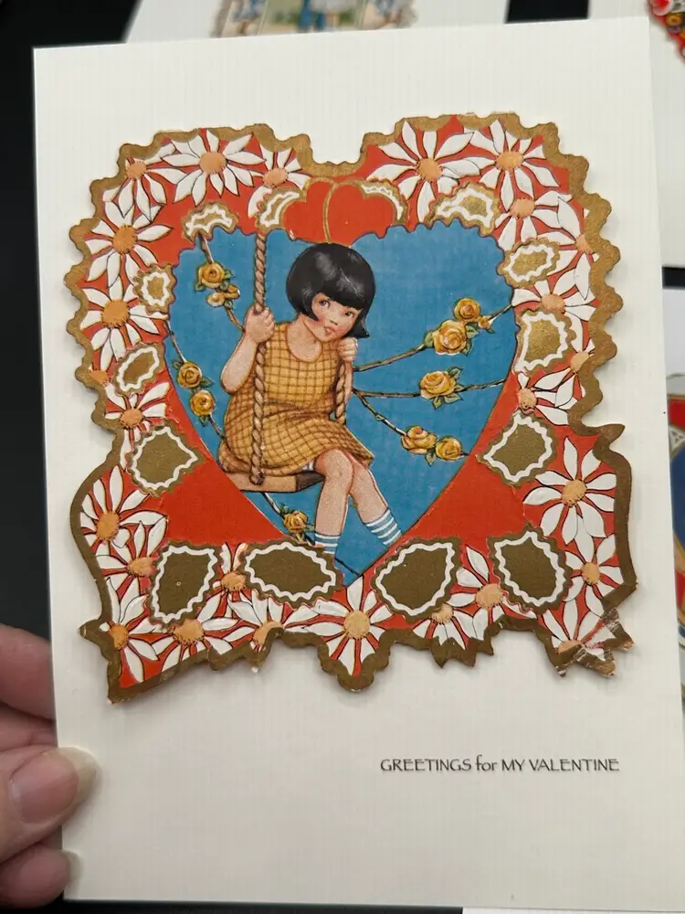 Sweet Vintage early 1900s Valentines Lot Of 4