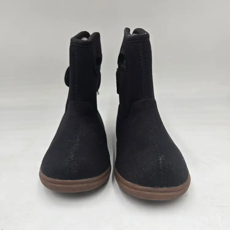 Bogs B-Moc II Solid Black Waterproof Insulated Infants Winter Boots Size 8