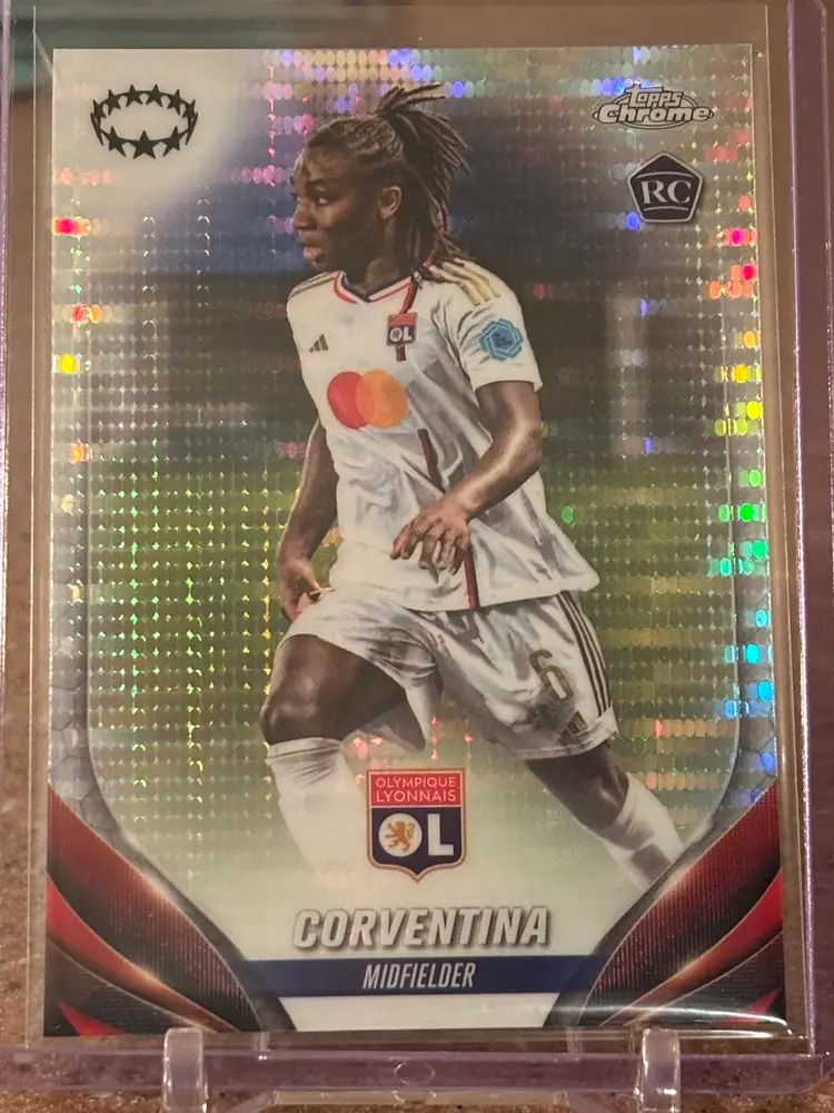 Corventina 2023-24 Topps Chrome Pulsar Refractor RC #6 Lyon Haiti