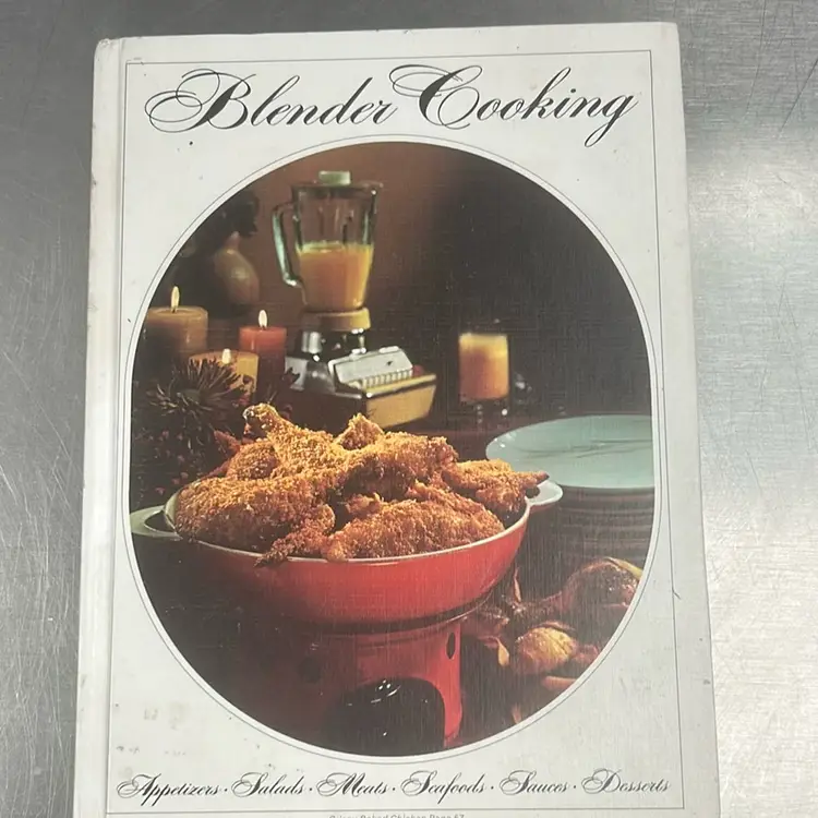 Blender Cooking Cookbook Hardcover Vintage 1971 Recipes 100+ Pages