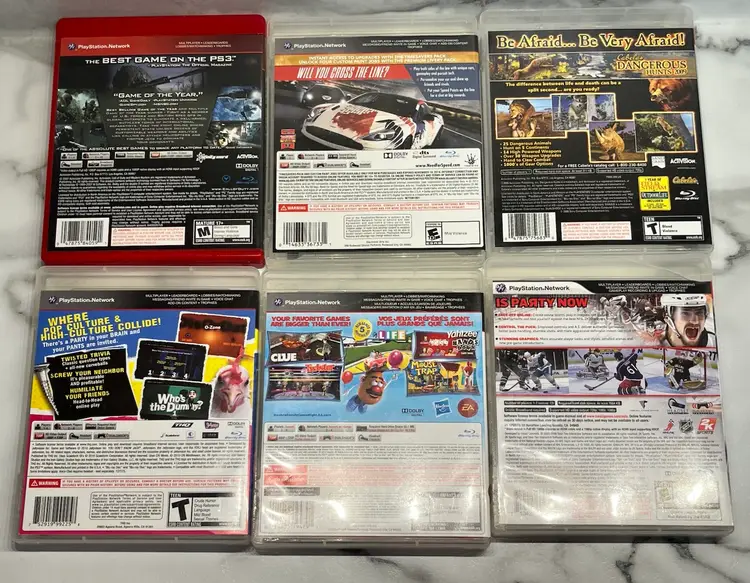 Lot Of 6 Random PS3 Games