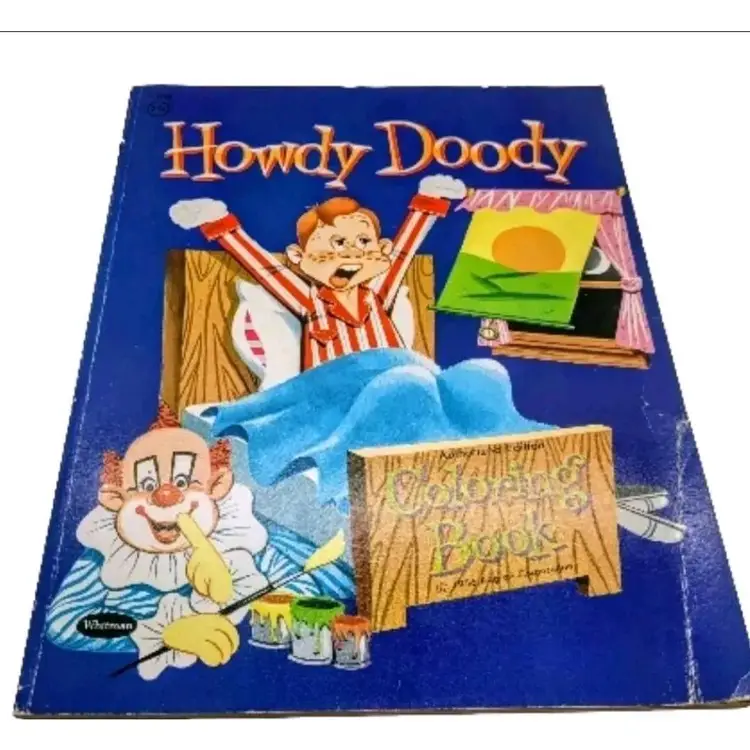 Howdy Doody Coloring Book 1956 Whitman One Page Colored