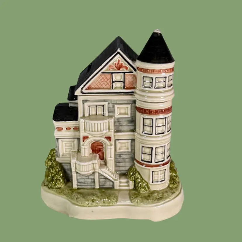 🏡 Vintage Otagiri Musical Bank – San Francisco Victorian House | Made in Japan 🎶