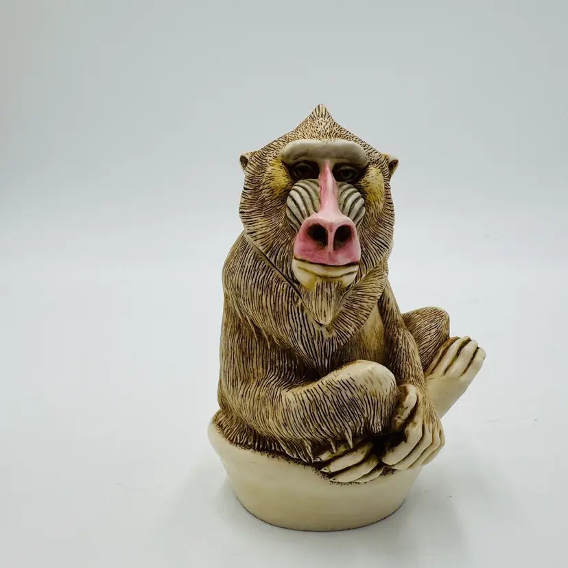 Harmony Kingdom Baboon Up To Scratch Trinket Box Figurine Storage Decor