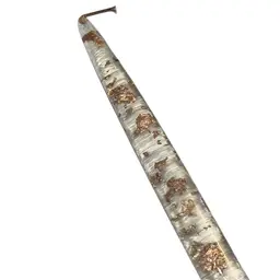 11.5” Clear Lucite Candle W/ Copper Flecks