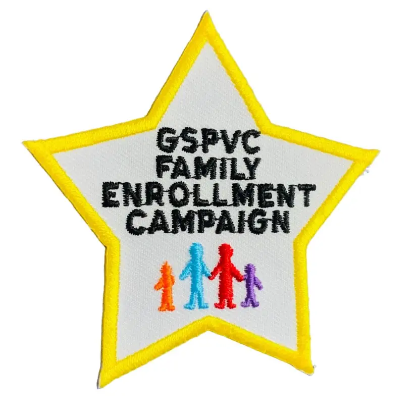 Vintage Scouting Fun Patch : GSPVC Family Enrollment Campaign 