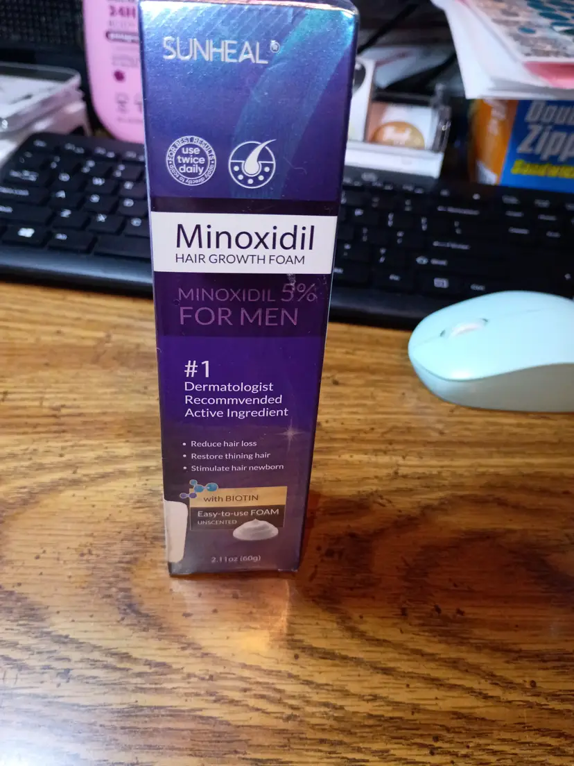MSRP $23- m i n o x i d i l hair growth foam 5% minoxidil for men with biotin