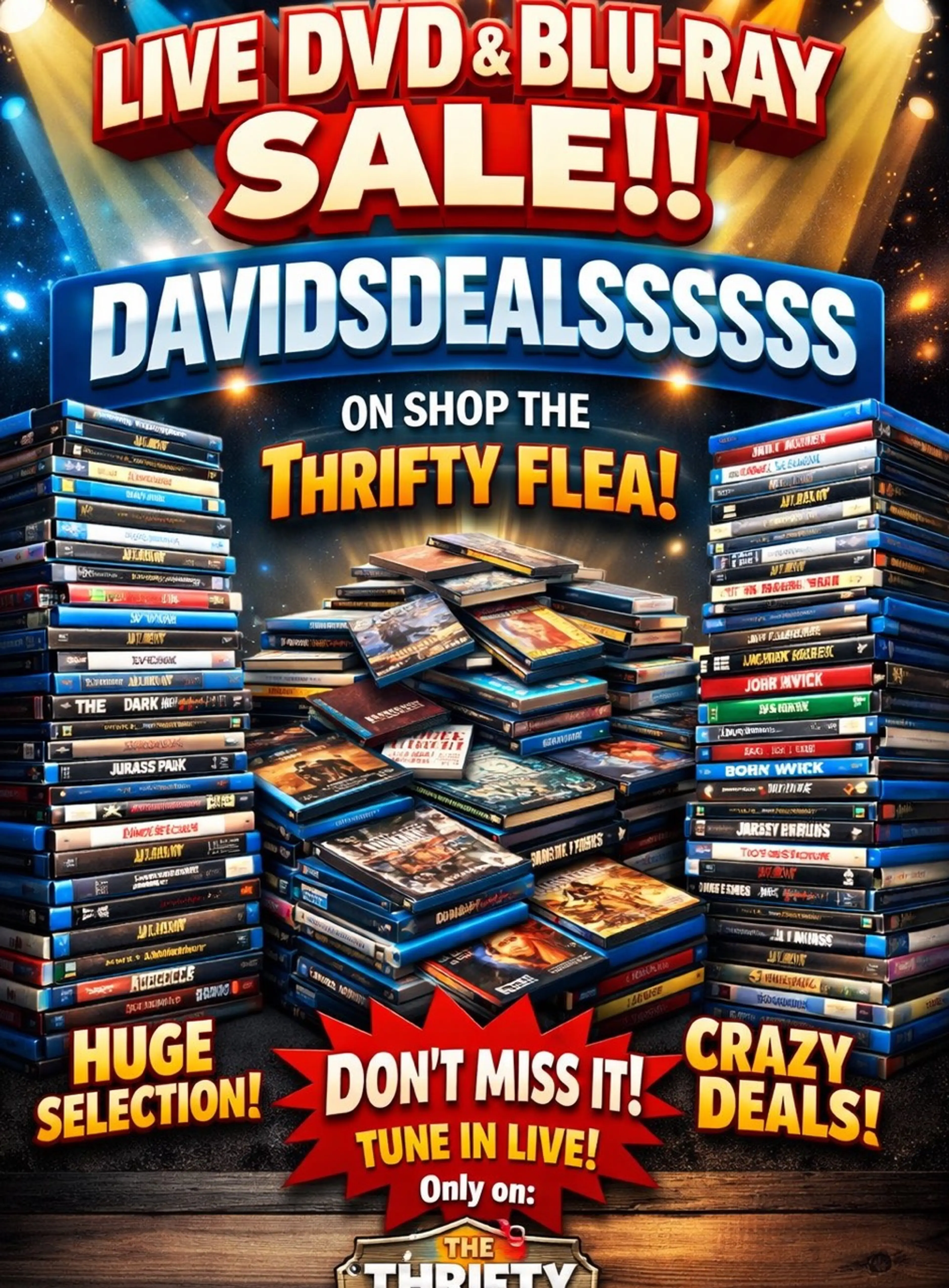Dvds In Blu-Rays Stacks Starting At Five Dollars ￼