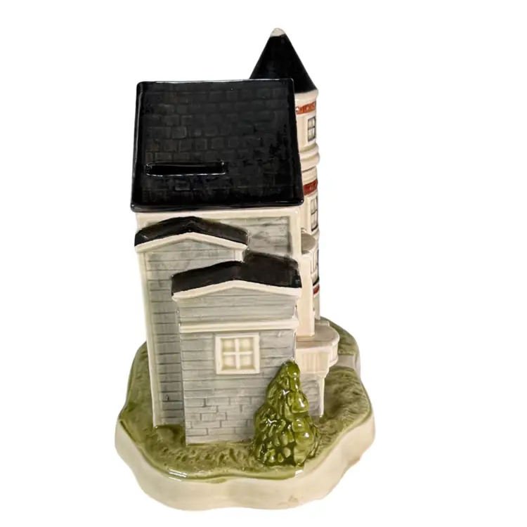 🏡 Vintage Otagiri Musical Bank – San Francisco Victorian House | Made in Japan 🎶