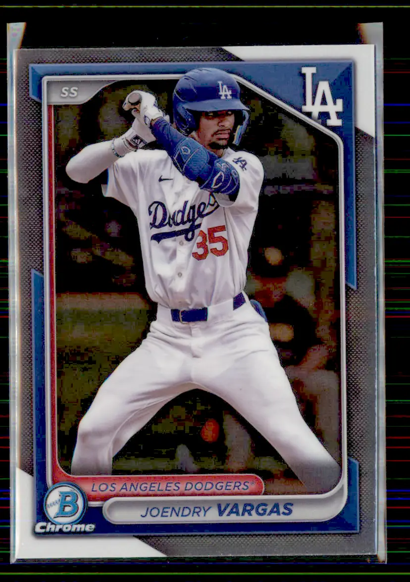 Joendry Vargas 2024 Bowman Chrome Draft #BDC-177 - Los Angeles Dodgers - (130-7)