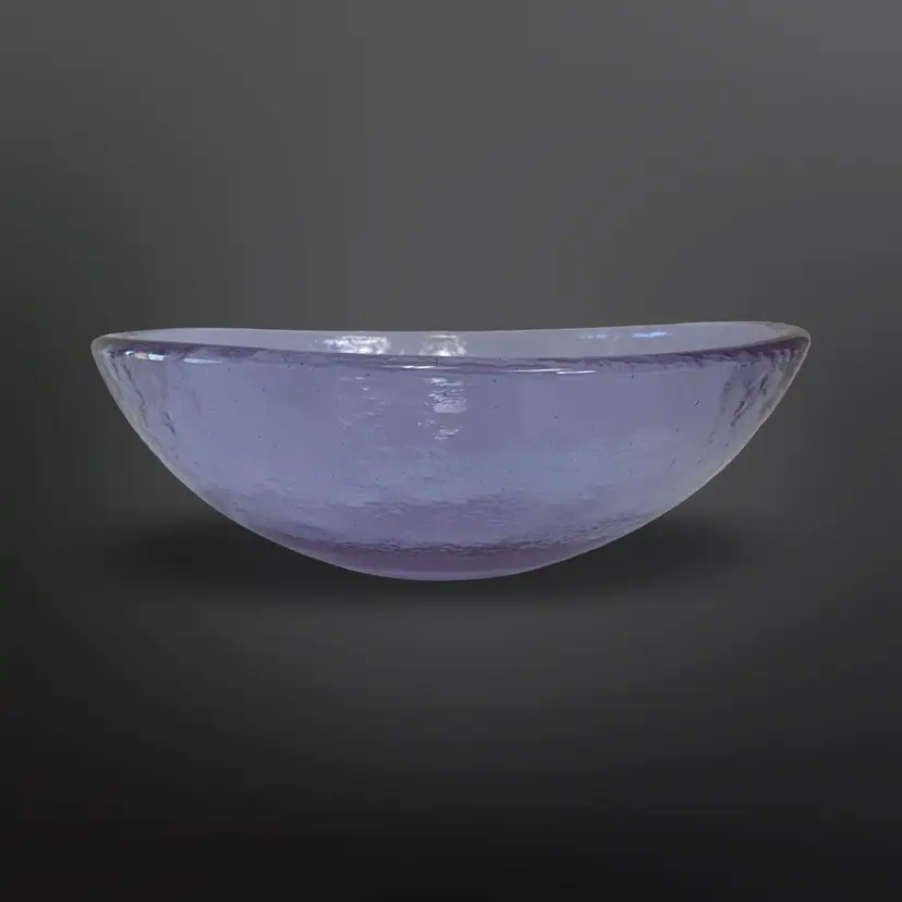 Fire And Light Recycled Glass Lavender Neodymium 8” Bowl