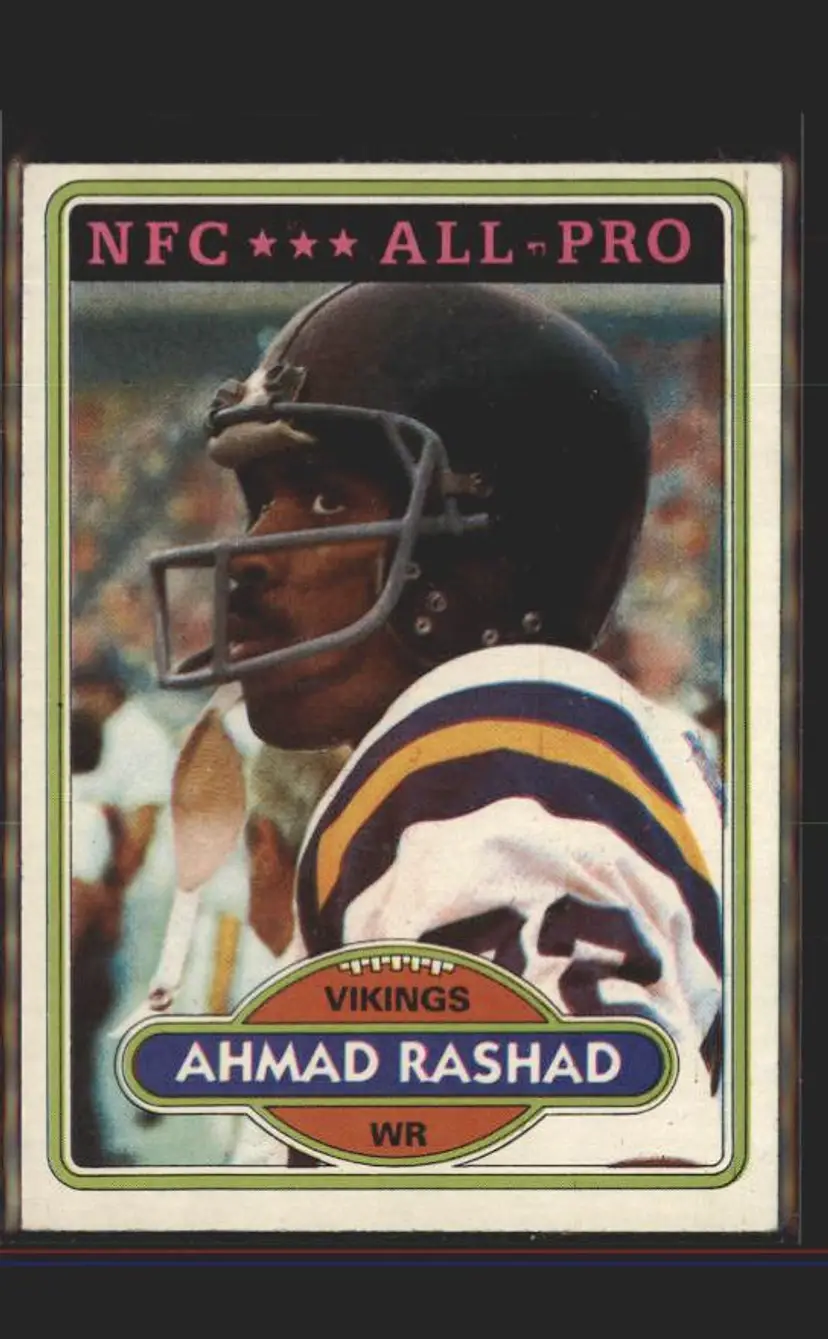 1980 Topps #467 Ahmad Rashad - (137) - Minnesota Vikings